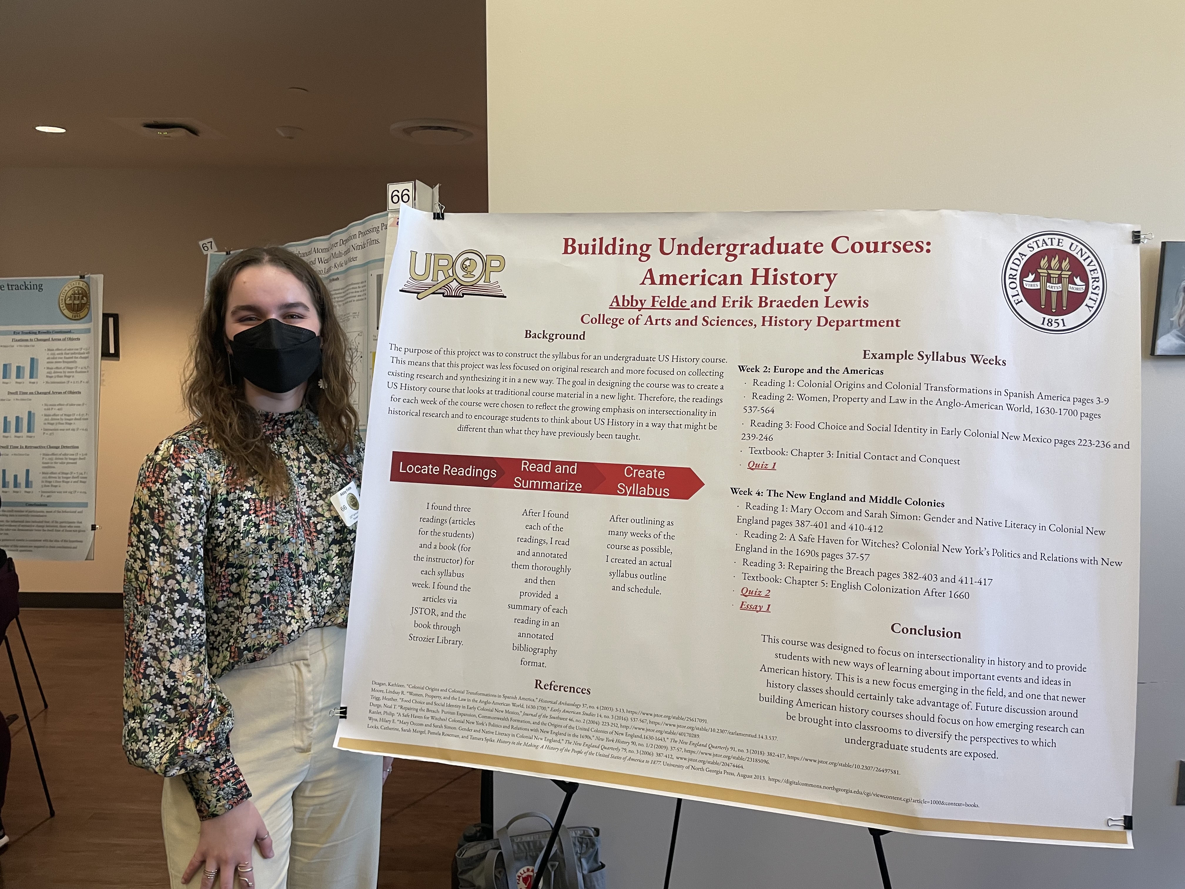 Abby Felde presenting at the UROP research symposium